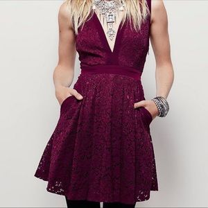 Free People “Lovely in Love” Lace Dress